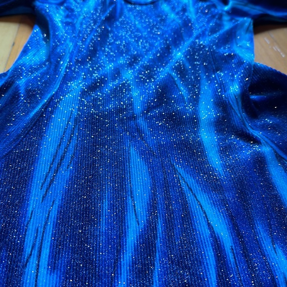 Figure Skating Dress Northern Lights Pattern Y2K - Picture 4 of 9